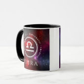 Starfield Libra Scales Western Zodiac Tasse (Vorderseite Links)