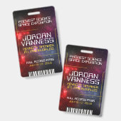 Starfield mit mehrfarbigem kosmischer Staub Ausweis (Vorder- & Rückseite)