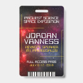 Starfield mit mehrfarbigem kosmischer Staub Ausweis (Rückseite)