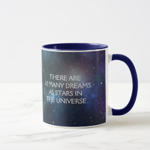 Starfield mit mehrfarbigem kosmischer Staub Tasse
