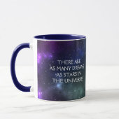 Starfield mit mehrfarbigem kosmischer Staub Tasse (Links)