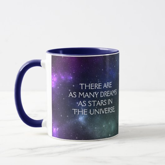 Starfield mit mehrfarbigem kosmischer Staub Tasse (Links)