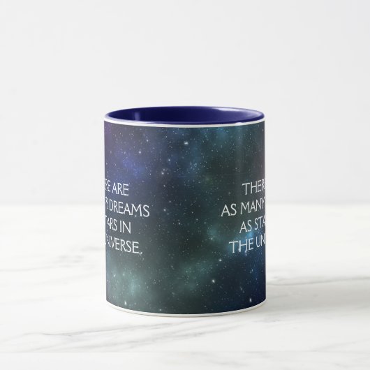 Starfield mit mehrfarbigem kosmischer Staub Tasse (Zentrum)