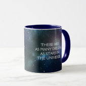 Starfield mit mehrfarbigem kosmischer Staub Tasse (VorderseiteRechts)