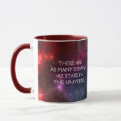 Starfield mit mehrfarbigem kosmischer Staub Tasse (Links)