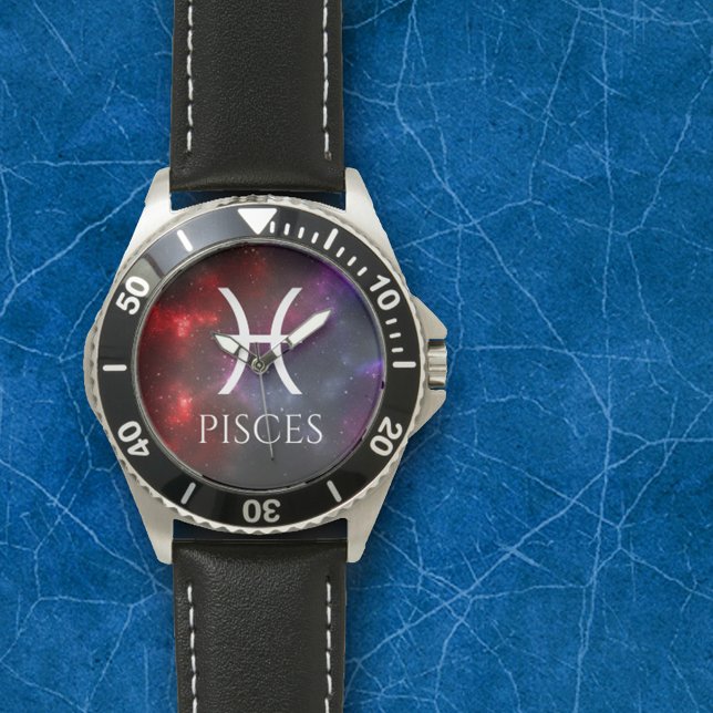 Starfield Pisces Fish Western Zodiac Armbanduhr (Von Creator hochgeladen)