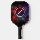 Starfield Sagittarius Archer Western Zodiac Pickleball Schläger (Rückseite)