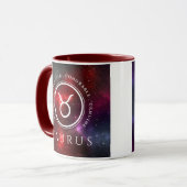 Starfield Taurus Bull Western Zodiac Tasse (Vorderseite Links)
