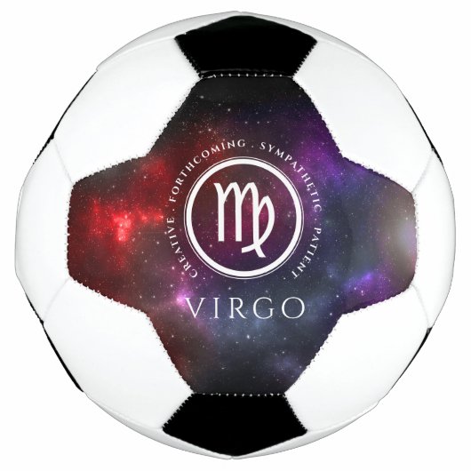 Starfield Virgo Maiden Western Zodiac Fußball (Vorderseite)