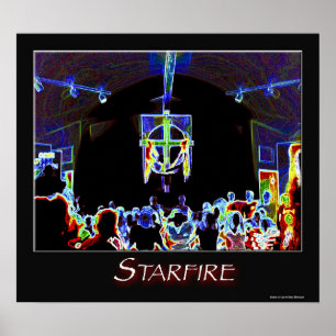 Starfire auf Feuer-Plakat Poster