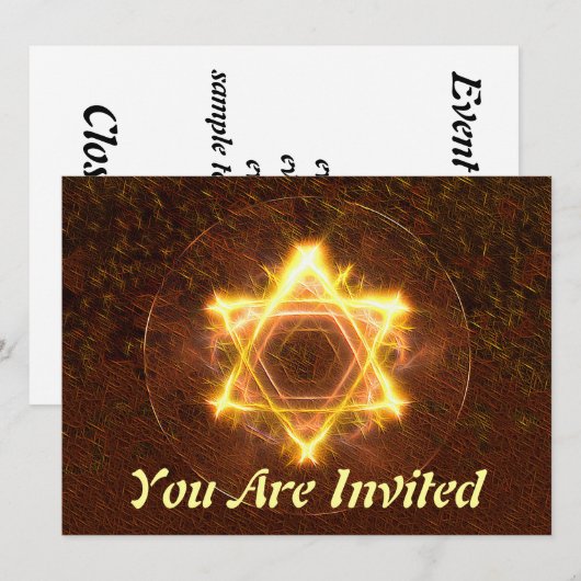 Starfire Einladung (Vorne/Hinten)