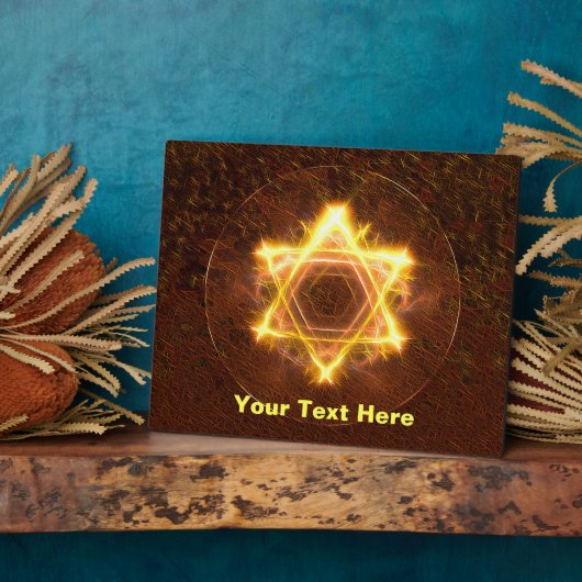 Starfire Fraktal Magen David Fotoplatte (Seite)