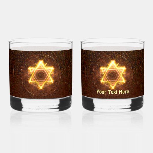 Starfire Fraktal Magen Whiskyglas (Vorderseite)