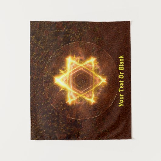 Starfire Fraktal Star von David Wandteppich (Vorderseite)