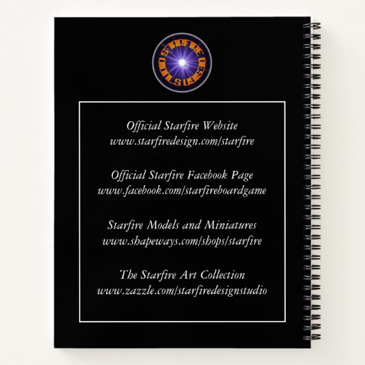 Starfire-Grafikbuch Notizblock (Rückseite)