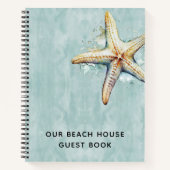 Starfish "1" Beach House Gästebuch Notizblock (Vorderseite)