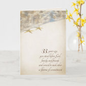 Starfish 33. Jubiläumskarte Karte (Gelbe Blume)