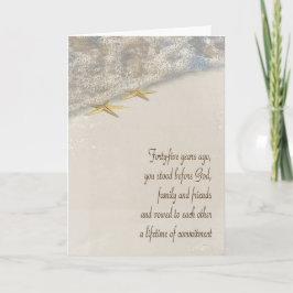 Starfish 45. Jahrestag Feiertagskarte