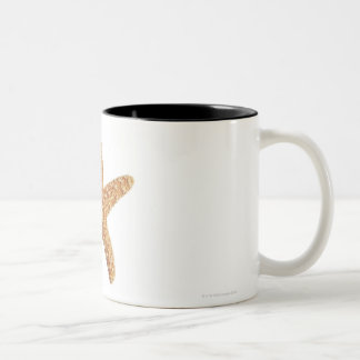 Starfish abgeschieden auf Weiß Zweifarbige Tasse
