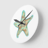 Starfish Acrylklemme Runde Wanduhr (Winkel)