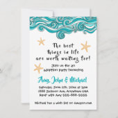 Starfish-Adoptions-Party-Mitteilung Einladung (Rückseite)