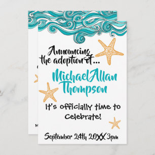 Starfish-Adoptions-Party-Mitteilung Einladung