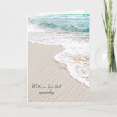 Starfish am Ocean Beach Beileid Karte (Vorderseite)
