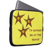 Starfish am Sandstrand Ich möchte lieber am Strand Laptopschutzhülle (Vorne Rechts)