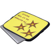 Starfish am Sandstrand Ich möchte lieber am Strand Laptopschutzhülle (Vorne Knopf)
