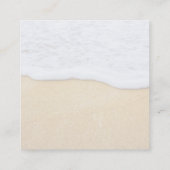 Starfish am Sandstrand Quadratische Visitenkarte (Rückseite)