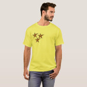 Starfish am Sandstrand Sommerkunst T-Shirt (Vorne ganz)