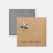 Starfish am Sandy Beach Magnet (Vorderseite/Rückseite)