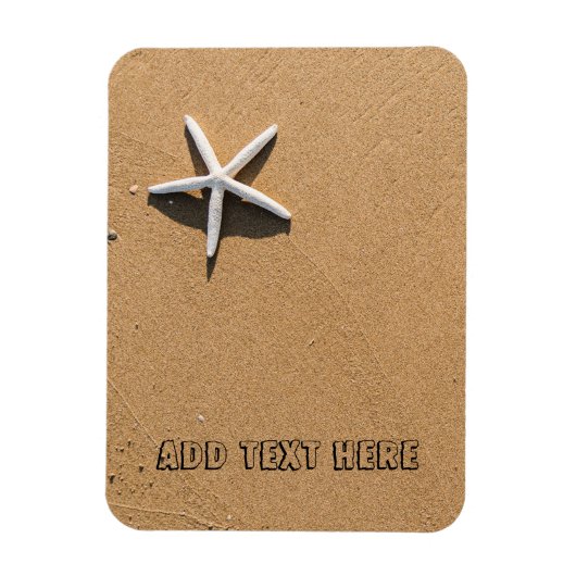 Starfish am Sandy Beach Magnet (Vertikal)