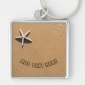 Starfish am Sandy Beach Schlüsselanhänger (Vorne)