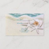 Starfish am Strand Aquamarines Meer Refer Friend Empfehlungskarte (Rückseite)