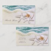 Starfish am Strand Aquamarines Meer tropischer Chi Visitenkarte (Vorne/Hinten)
