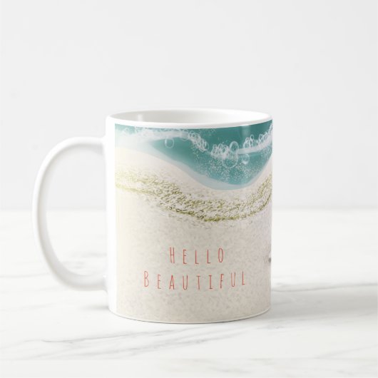 Starfish am Strand Aquamarines Meer Wasser tropisc Kaffeetasse (Links)