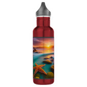 Starfish am Strand bei Dawn Thermal Tumbler Edelstahlflasche (Links)