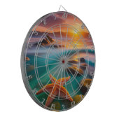 Starfish am Strand bei Sunrise Dartscheibe (Vorderseite Links)