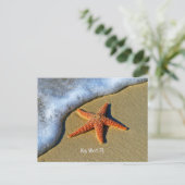 Starfish am Strand in Key West, Florida, Postkarte (Stehend Vorderseite)