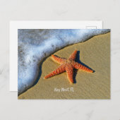 Starfish am Strand in Key West, Florida, Postkarte (Vorne/Hinten)