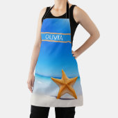 Starfish am Strand mit Meer und blauem Himmel Schürze (InSitu)