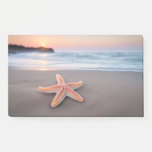 Starfish am Strand Post-it Klebezettel (Vorderseite)