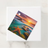 Starfish am Strand von Dawn Geschenkanhänger (Beispiel)