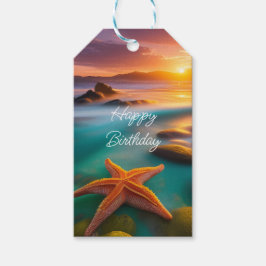 Starfish am Strand von Dawn Geschenkanhänger