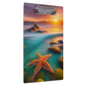 Starfish am Strand von Dawn Klemmbrett (Rechts)