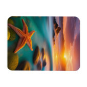 Starfish am Strand von Dawn Magnet (Horizontal)