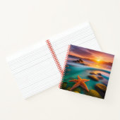 Starfish am Strand von Dawn Notizblock (Innenseite)