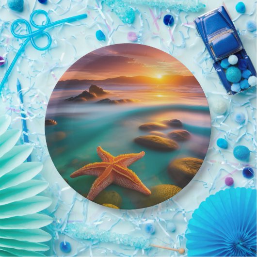 Starfish am Strand von Dawn Pappteller (Party)