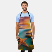 Starfish am Strand von Dawn Schürze (Getragen)